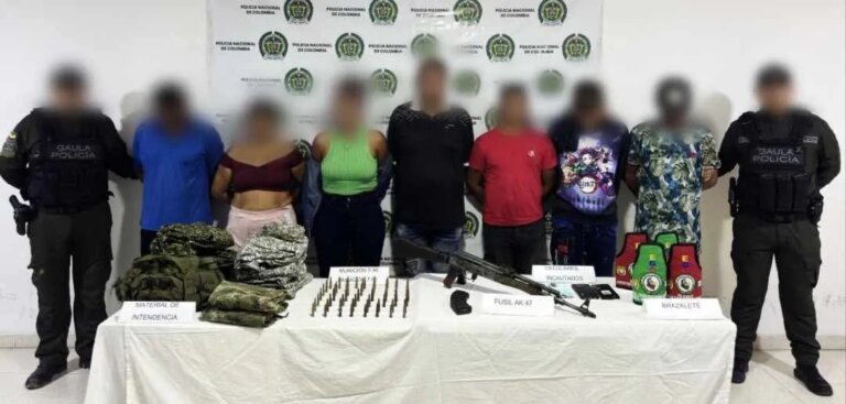 Operativo contra la extorsion en el sur de Bolivar detencion