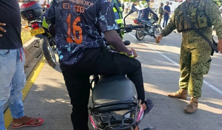 Informe sobre las operaciones en el carril de TransCaribe: 200 motocicletas inmovilizadas