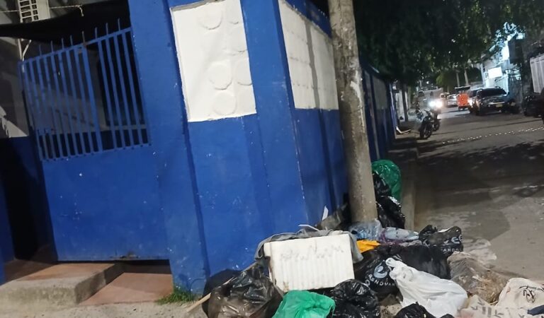 Así es la entrada de la I.E. Soledad Román de Núñez, sede Zaragocilla en el sector Progreso.