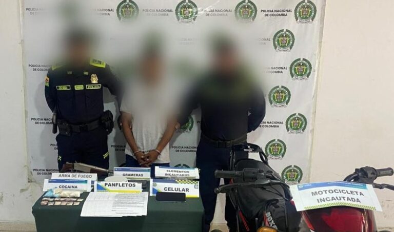 Captura de El Leo en Magangue con droga arma de