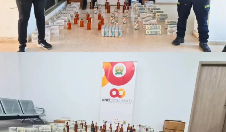 Decomisan licor y cigarrillos de contrabando en Turbaco