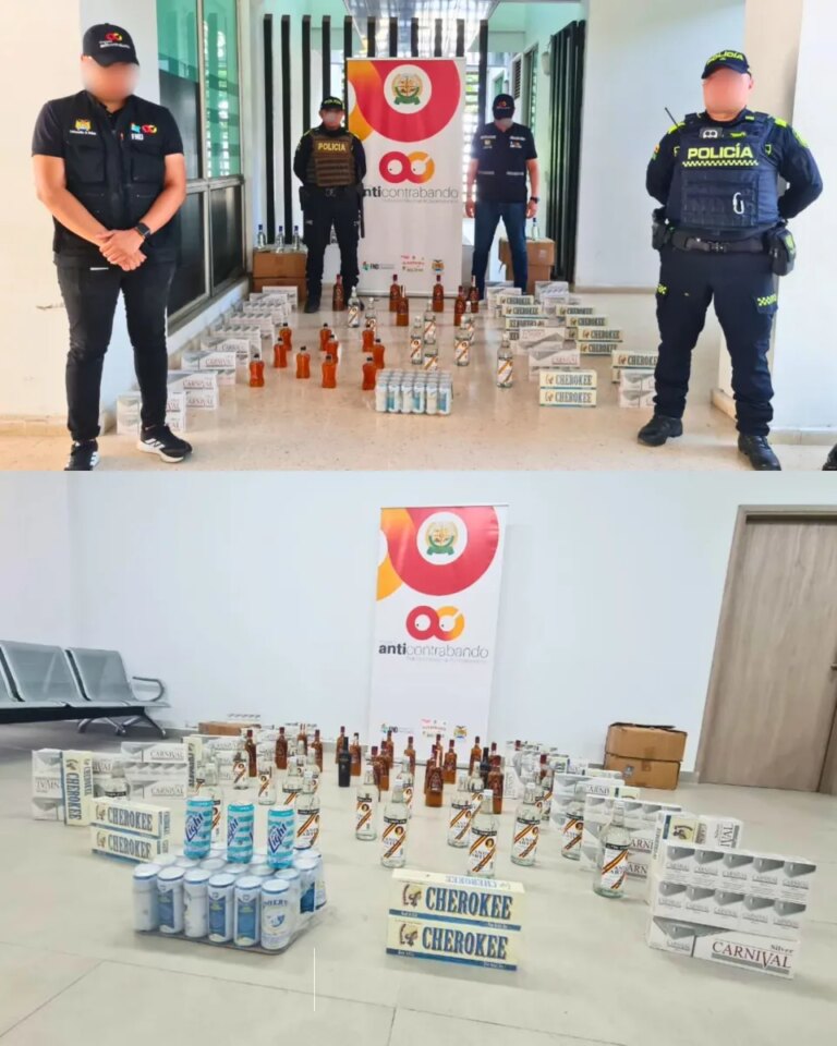Decomisan licor y cigarrillos de contrabando en Turbaco