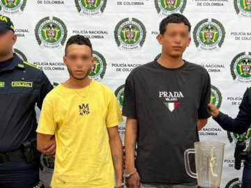 Detenidos dos venezolanos sospechosos de vender drogas alucinogenas en Turbaco