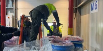 Incautan mas de 578 kilos de cocaina ocultos en pulpa