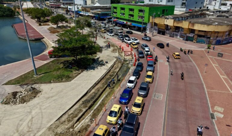 Alcaldía edifica carril vehicular en la zona de Puerto Duro en Cartagena