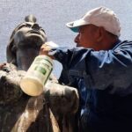 Cuidado y reparacion del monumento a la India Catalina