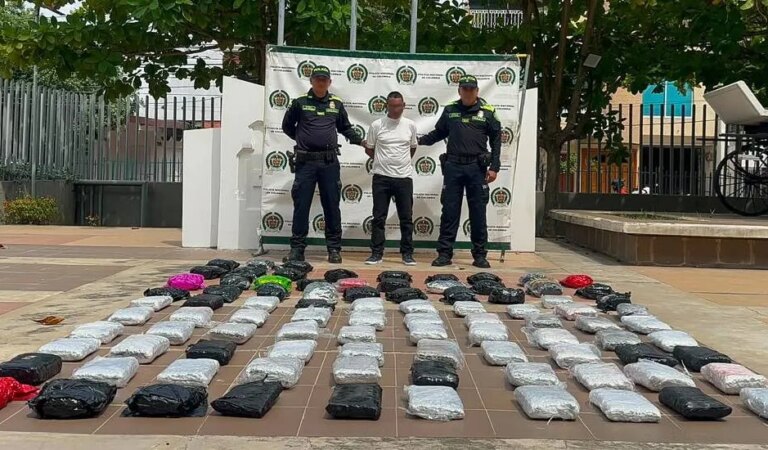 En el barrio Daniel Lemaitre, la Policía incauta más de 70 kilos de marihuana
