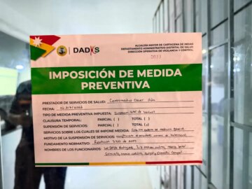 Imponen cierre preventivo de servicios en la Clinica Crecer