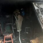 Un herido provoca un incendio en un local del Centro