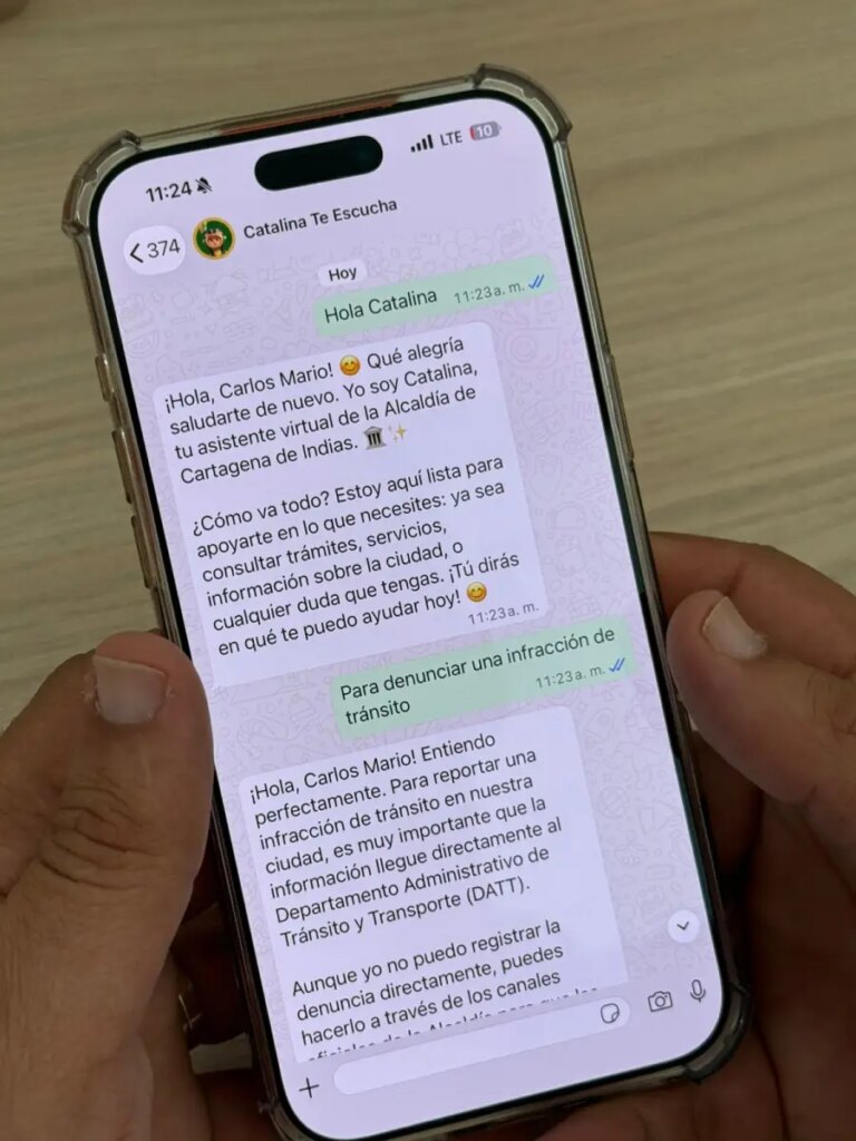WhatsApp herramienta esencial para hacer denuncias de infracciones de transito