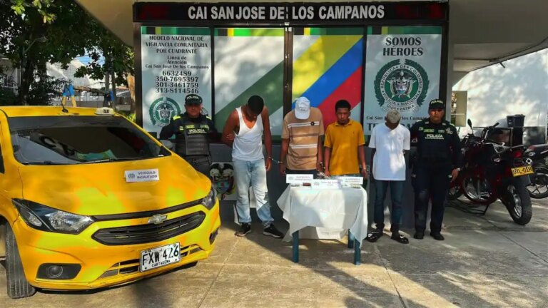 Detienen a individuos que empleaban un taxi para realizar robos