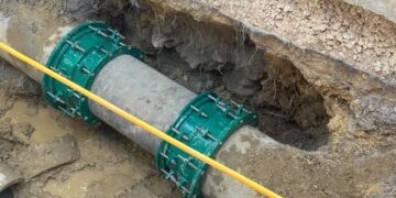 El tubo esta listo y el servicio de agua ha