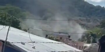Empleando drones atacan estacion de Policia en Norosi sur de