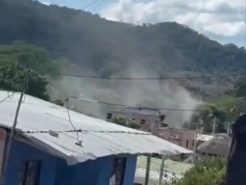 Empleando drones atacan estacion de Policia en Norosi sur de