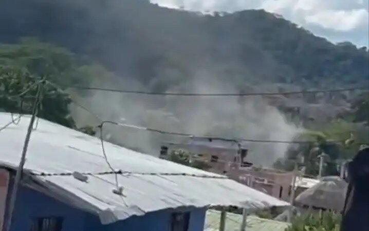 Empleando drones atacan estación de Policía en Norosí, sur de Bolívar.