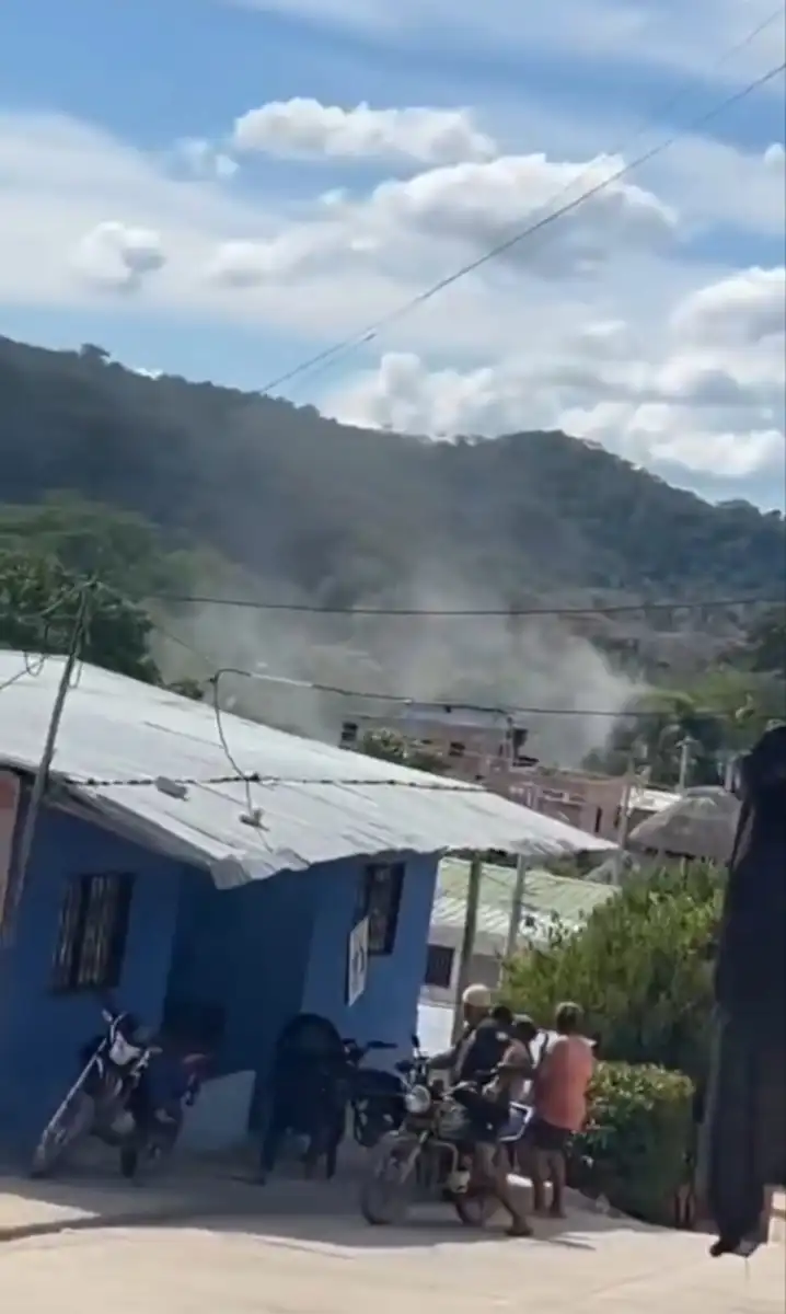 Empleando drones atacan estacion de Policia en Norosi sur de