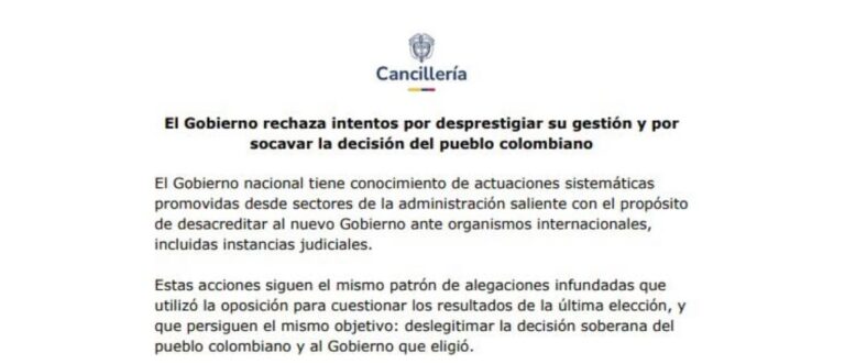 Nuevas acciones sobre la elección elevan la tensión y provocan respuesta de Cancillería