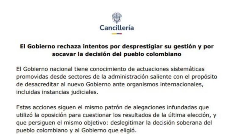 Nuevas acciones sobre la elección elevan la tensión y provocan respuesta de Cancillería