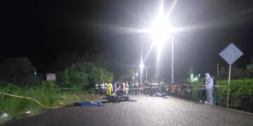 Tres victimas fatales del accidente en motos en la via