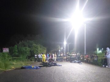 Tres victimas fatales del accidente en motos en la via