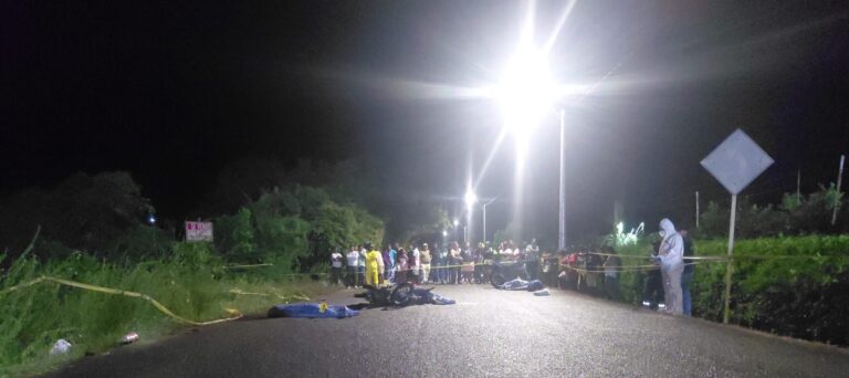 Tres victimas fatales del accidente en motos en la via