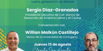 Unicartagena inicia su periodo academico dialogando con Sergio Diaz Granados presidente