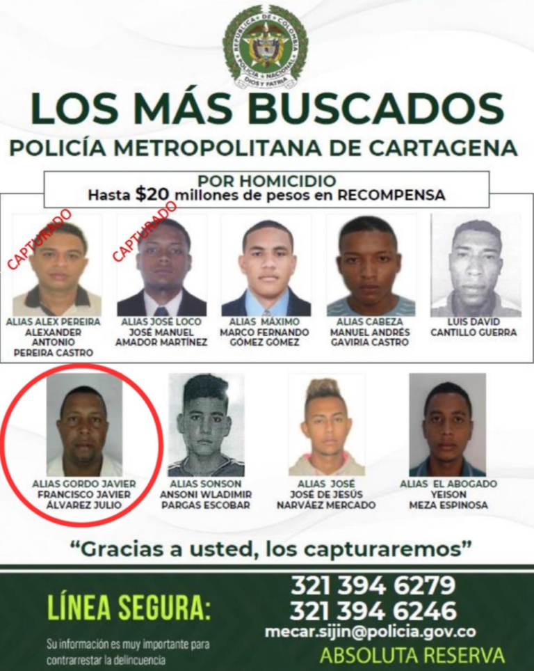 Uno de los delincuentes mas buscados de Cartagena se entrega