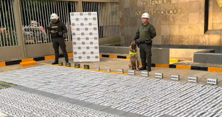 Hallan 885 kilos de cocaína escondidos en una pieza de piedra travertino en Cartagena