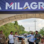 Inauguracion de 234 kilometros de la via de acceso a