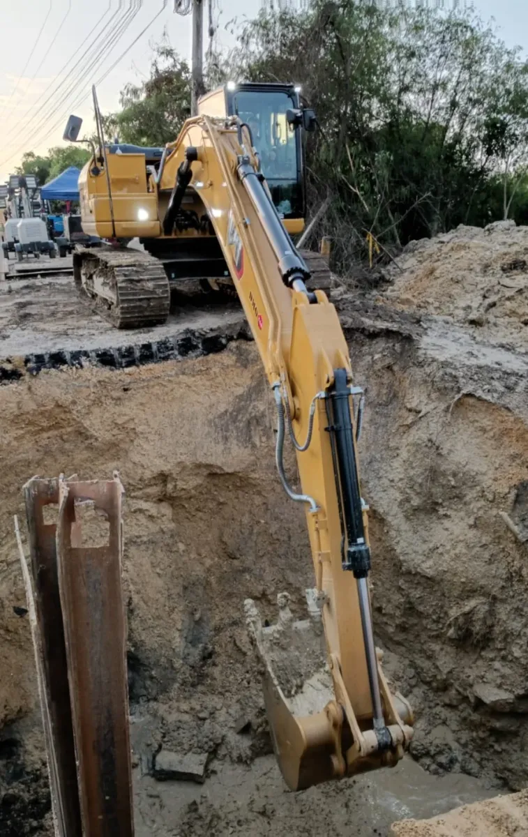 Avances en reparacion de tuberia del sistema de acueducto en