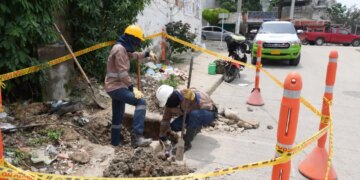 En Olaya Herrera Aguas de Cartagena y Policia encuentran conexion